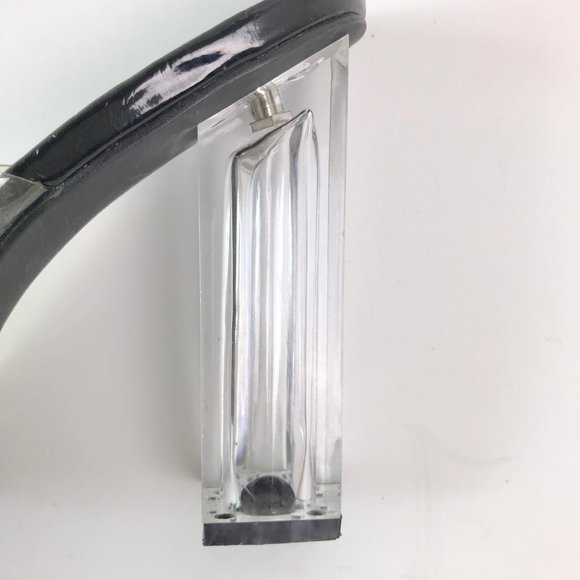 Lucite Slip On Peeptoe Mules - Picture 3 of 3